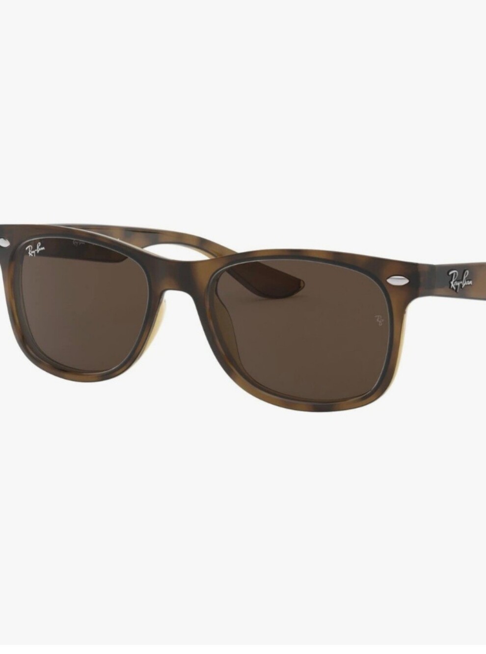 NWT Ray-Ban Junior Child 48mm Brown Tortoiseshell Wayfarer Sunglasses Rj9052s